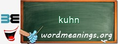 WordMeaning blackboard for kuhn